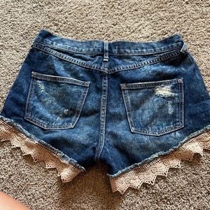 Free People High Rise Jean Shorts